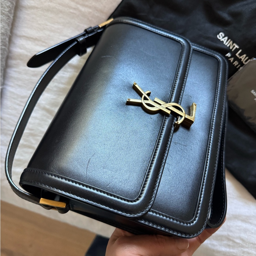 *SOLD* Authentic Saint Laurent Black Medium Solferino Bag - Picture 6 of 6